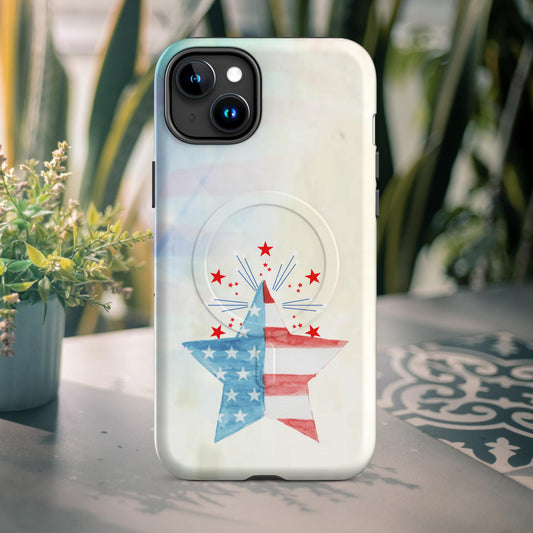 MagSafe | Patriotic Starburst Tough Case for iPhone