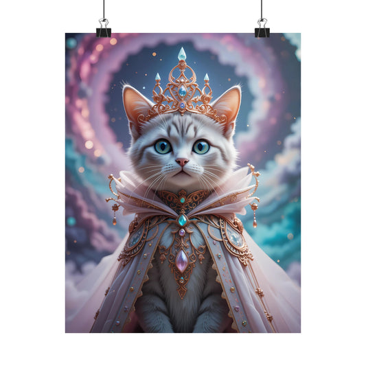 Royal_Cat_Crown_Poster | Elegant Digital Art