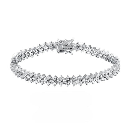 Signature Full Moissanite Tennis Bracelet 1.4mm | Elegant Slim Design